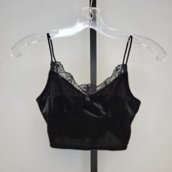 SHEIN Velvet Crop  Top - Picture 1 of 5